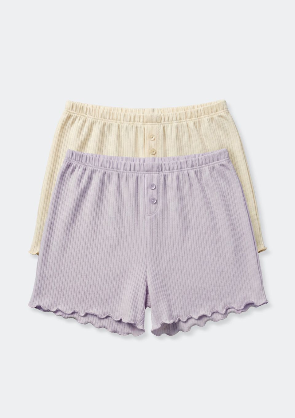 Kit 2 Shorts Pijama Feminino em Jacquard - Multicolorido