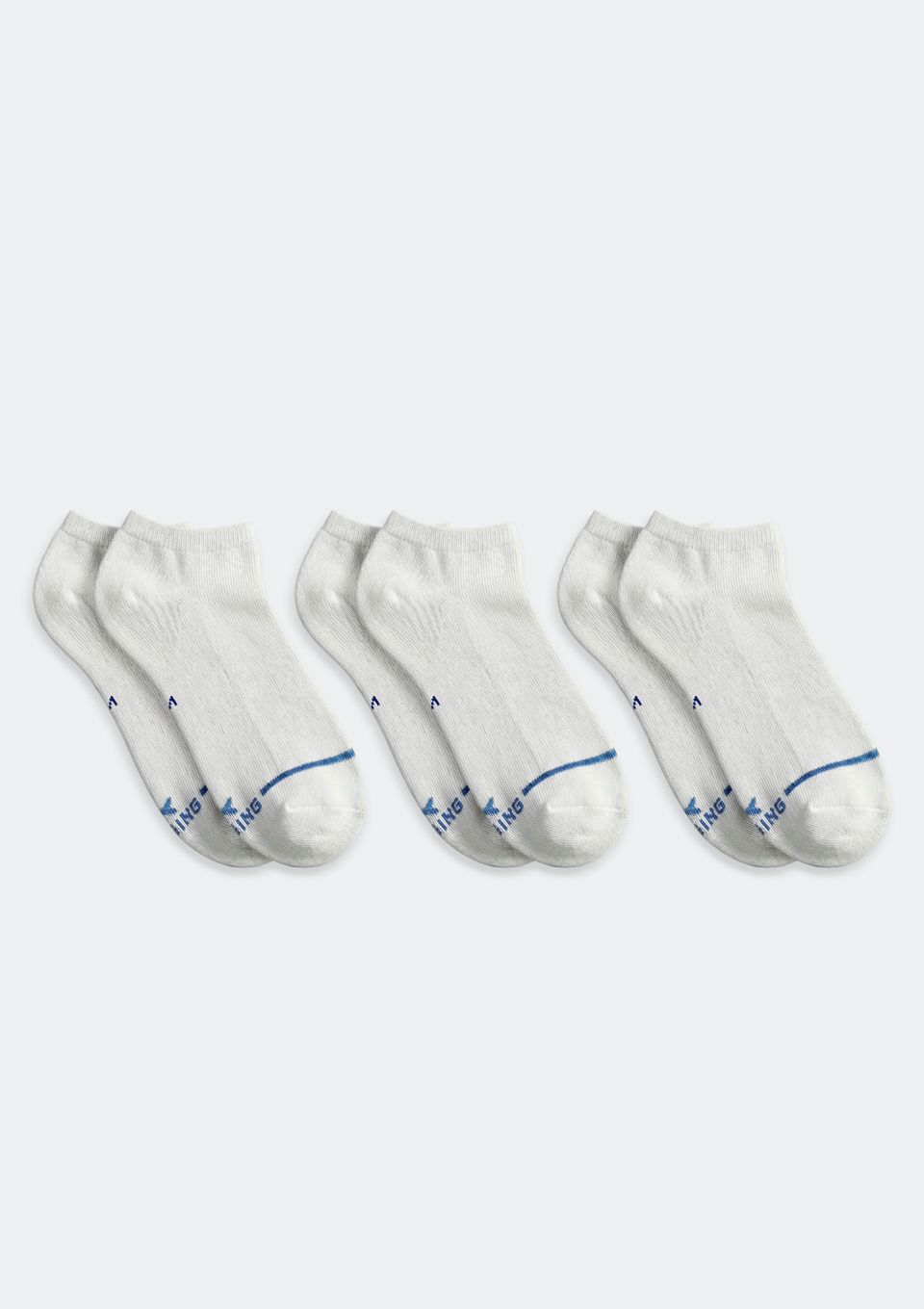 Kit 3 Pares de Meias Soquete Unissex - Branco