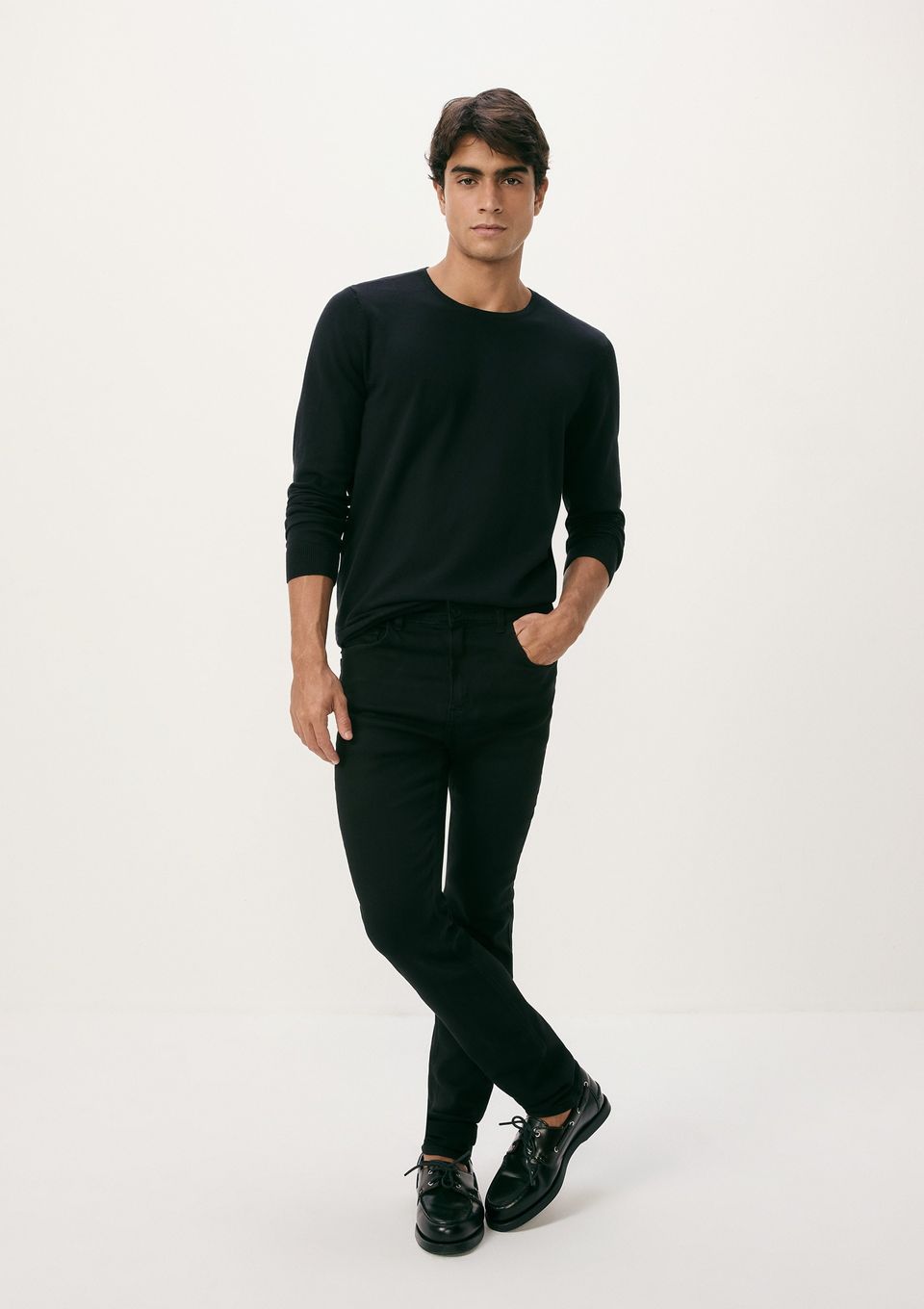 Calça Jeans Masculina Skinny Soft Touch - Preto