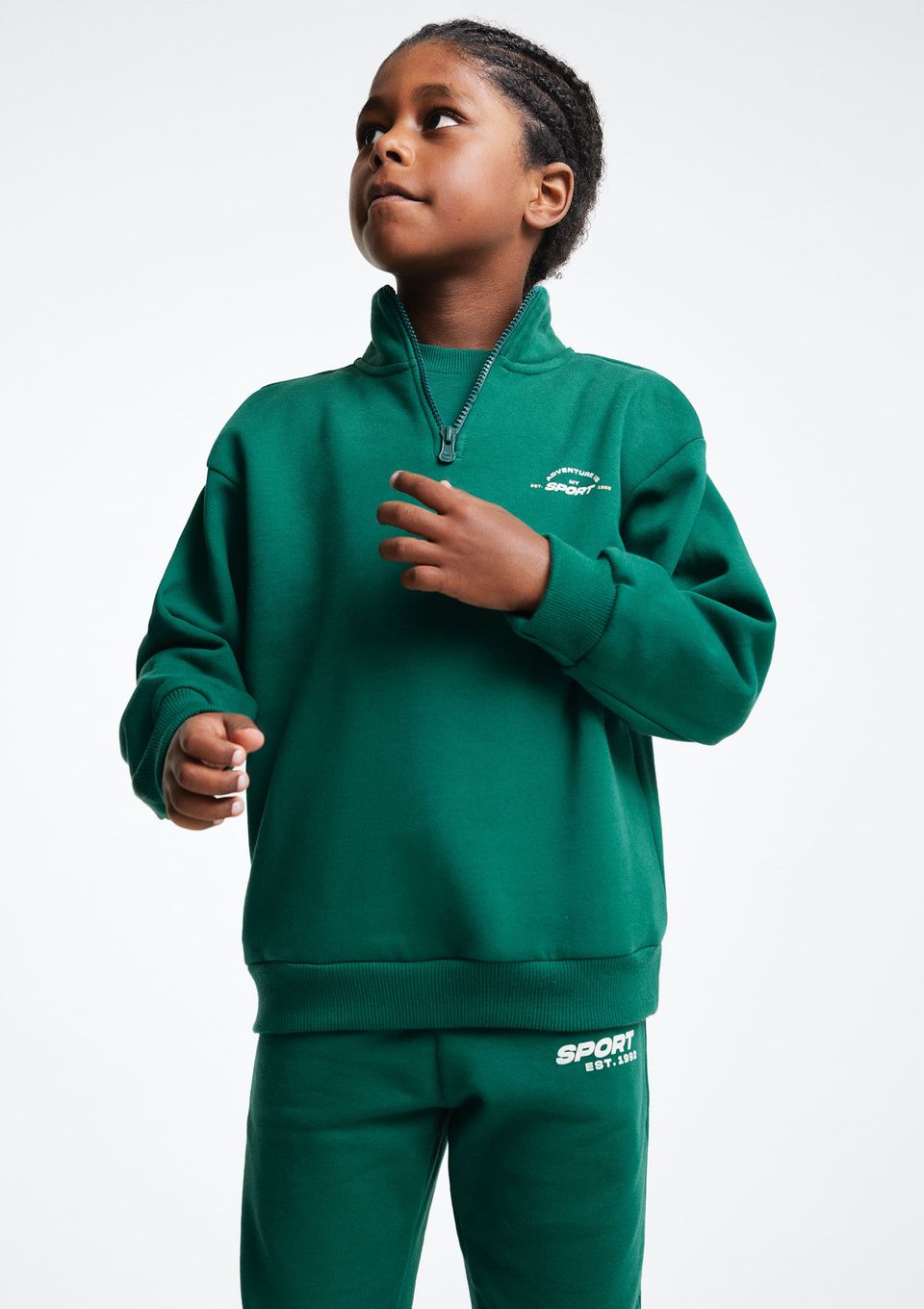 Blusão Infantil Menino em Moletom - Verde
