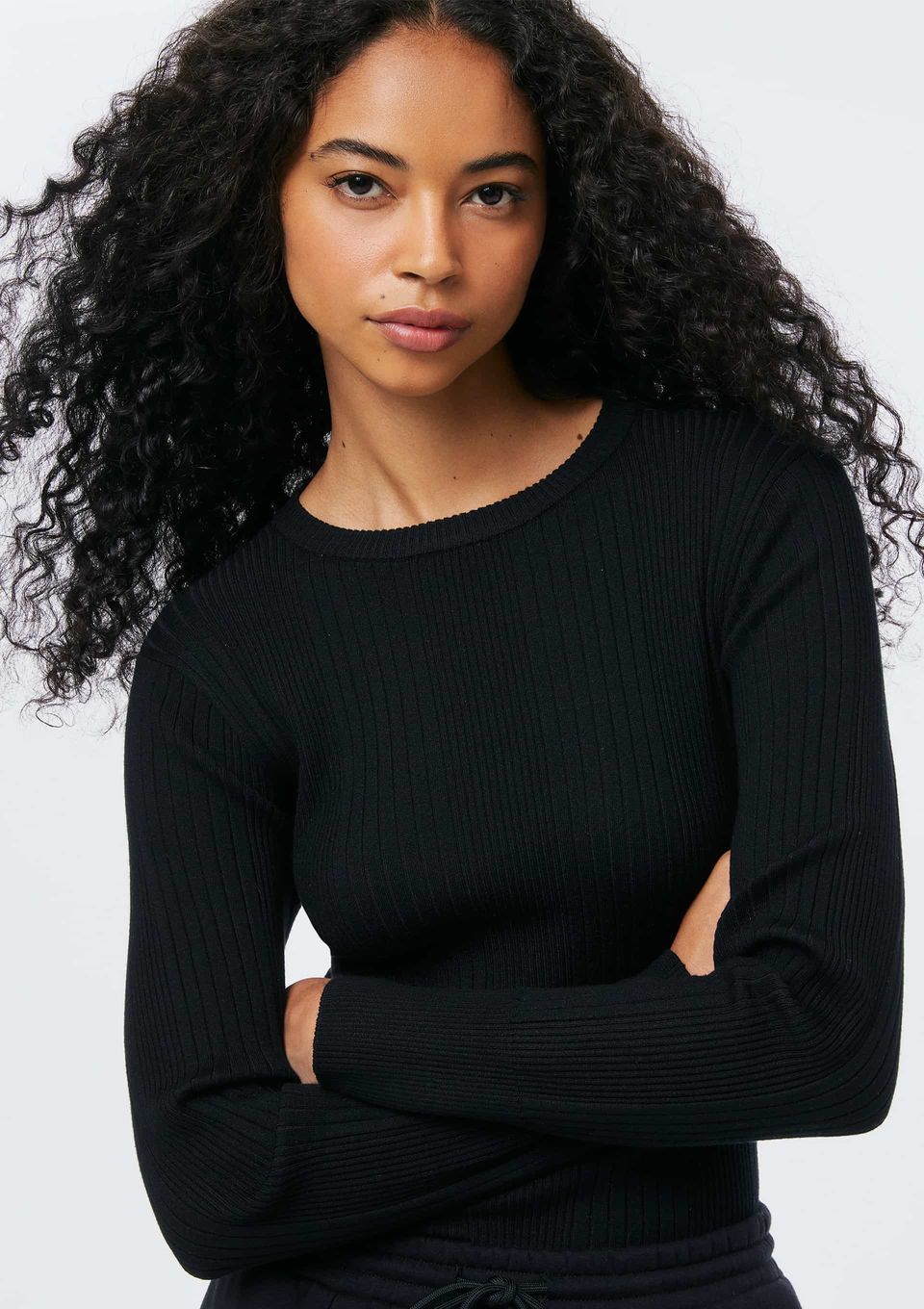 Blusa Feminina Slim em Tricô - Preto