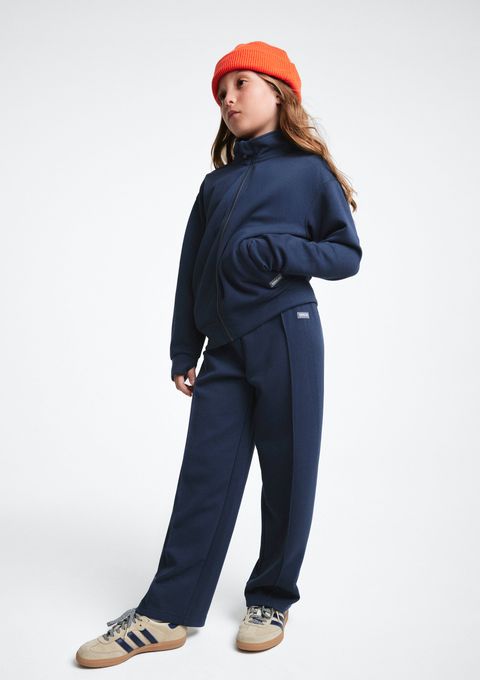 Calça Infantil Menina em Moletom - Azul — Hering