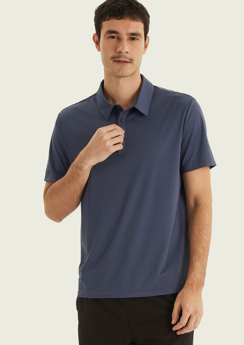 Camiseta Esportiva Masculina Gola Polo - Azul