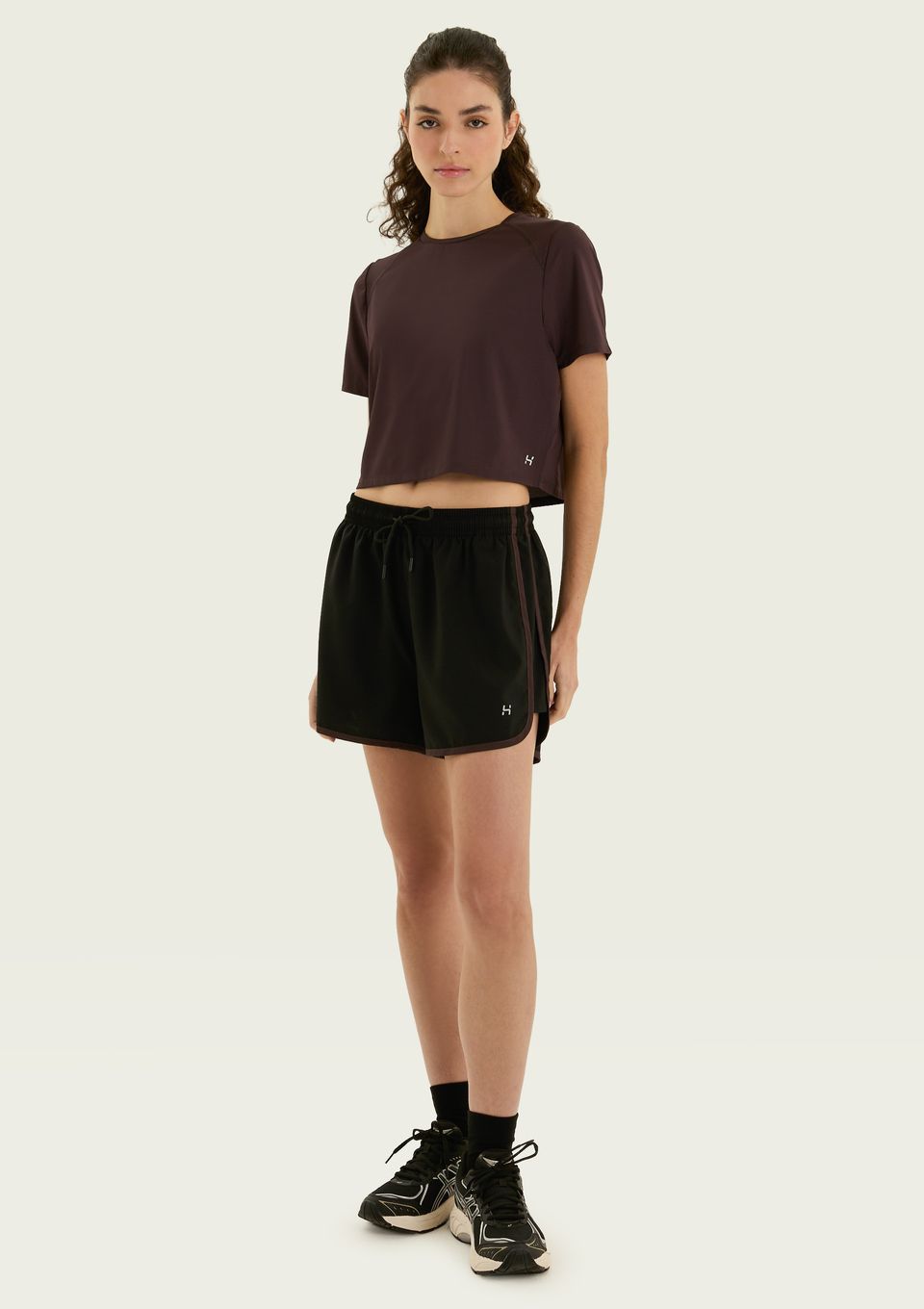 Shorts Esportivo Curto Cós Elástico - Preto