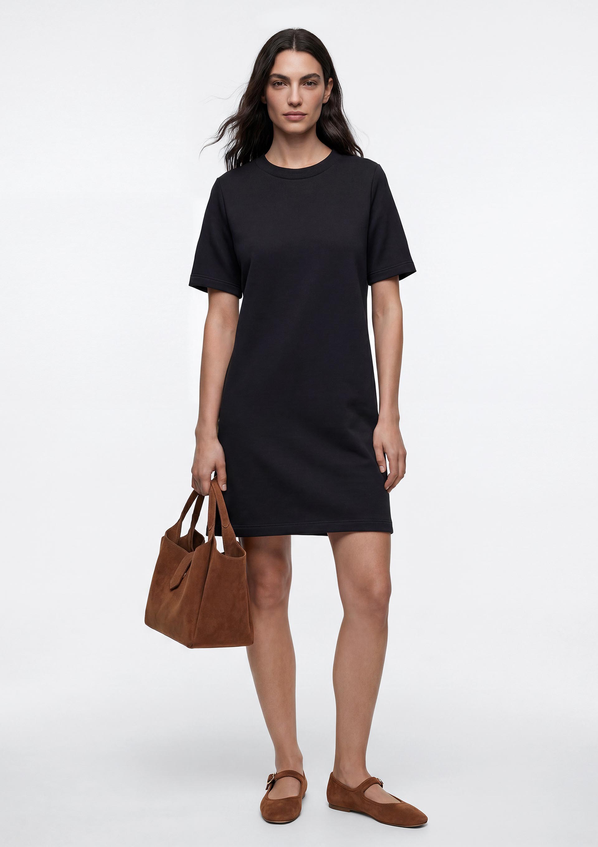 Vestido Curto em Tricô - Preto — Hering