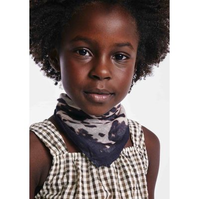 Bandana Infantil Estampada - Preto