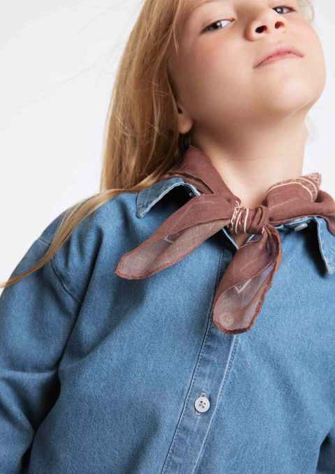 Bandana Infantil Estampa Paisley - Marrom — Hering