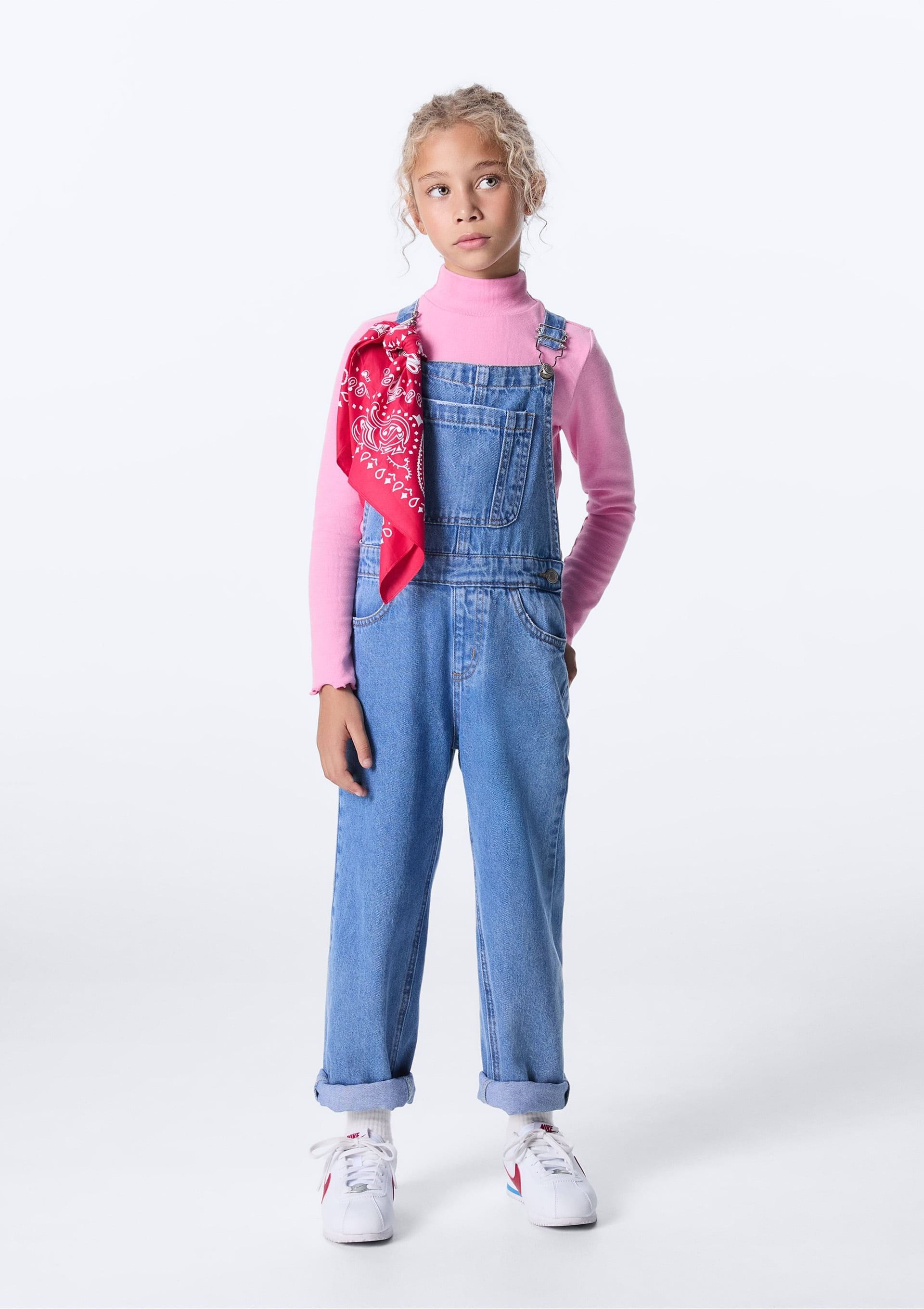 Jardineira Infantil Unissex Jeans - Azul — Hering