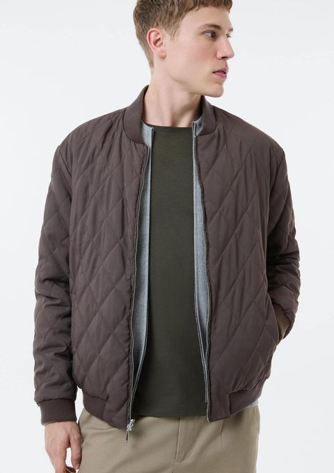 Jaqueta Masculina Puffer Dupla Face Matelassê - Verde — Hering