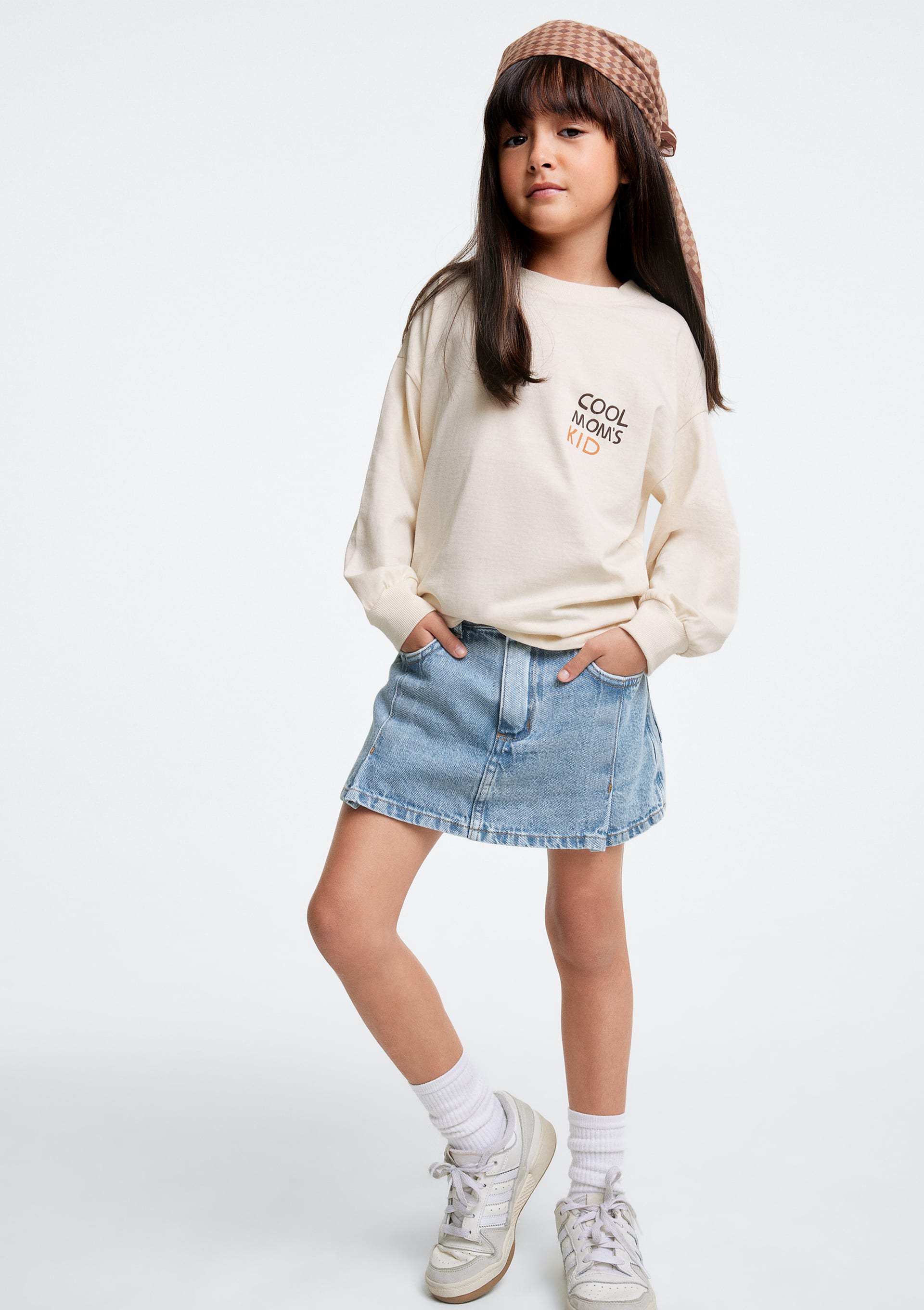 Shorts Saia Jeans Infantil Estonado - Azul