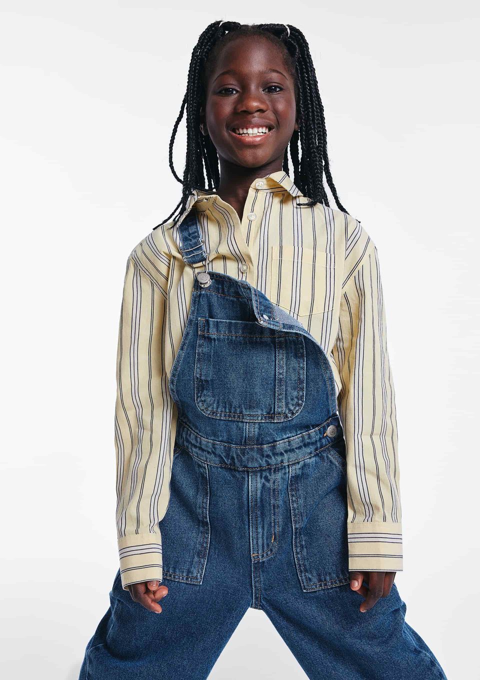 Camisa Infantil Menina em Tricoline - Amarelo