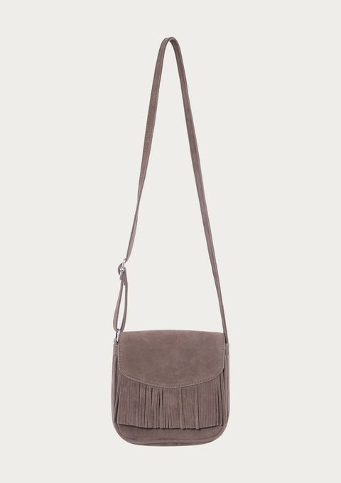 Bolsa Infantil Suede com Franjas - Marrom — Hering