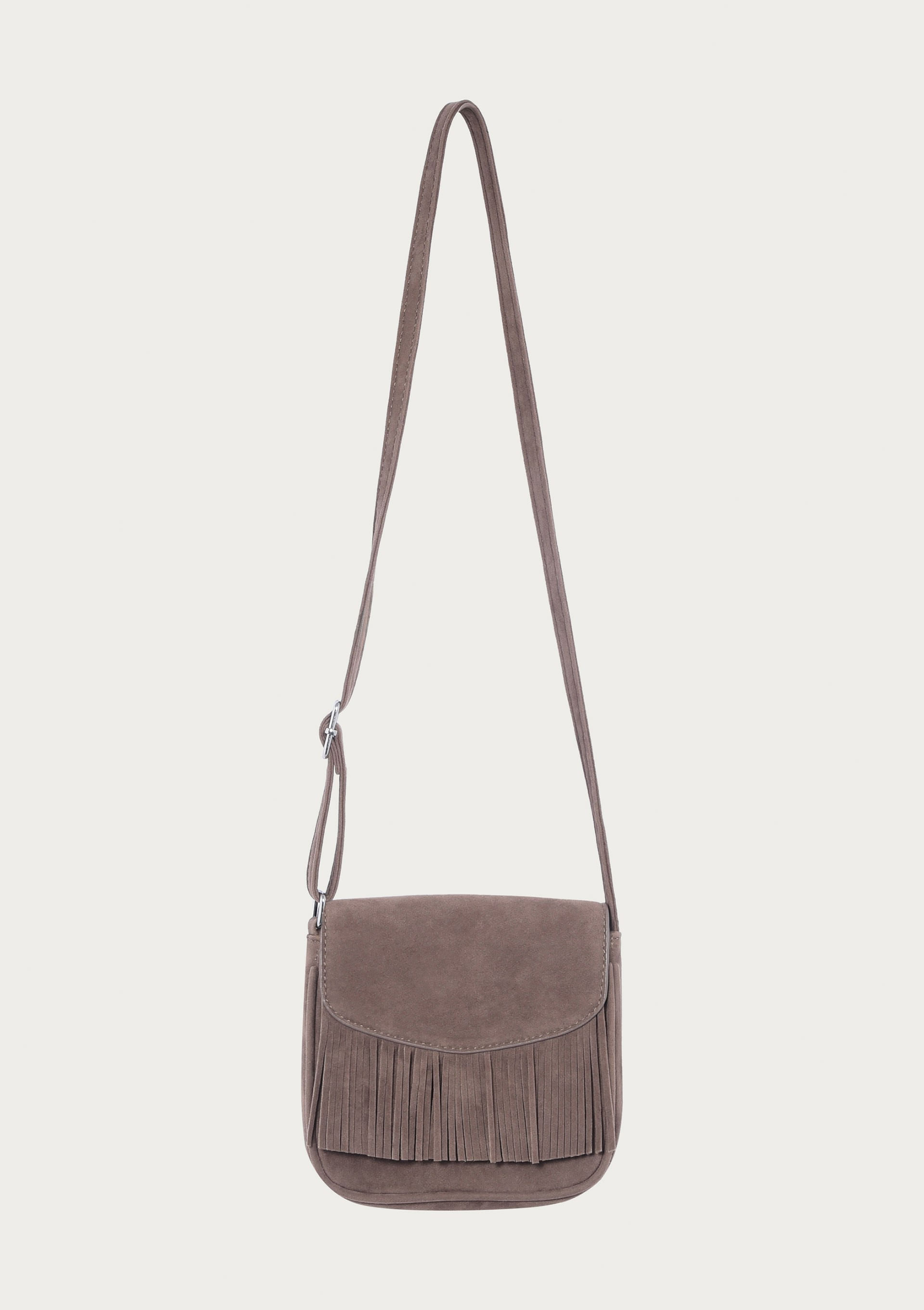 Bolsa Infantil Suede com Franjas - Marrom — Hering