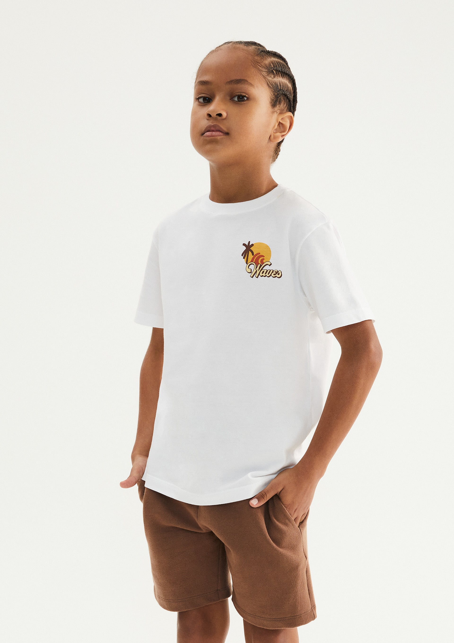 Conjunto Infantil Menino Oversized Estampado - Branco — Hering