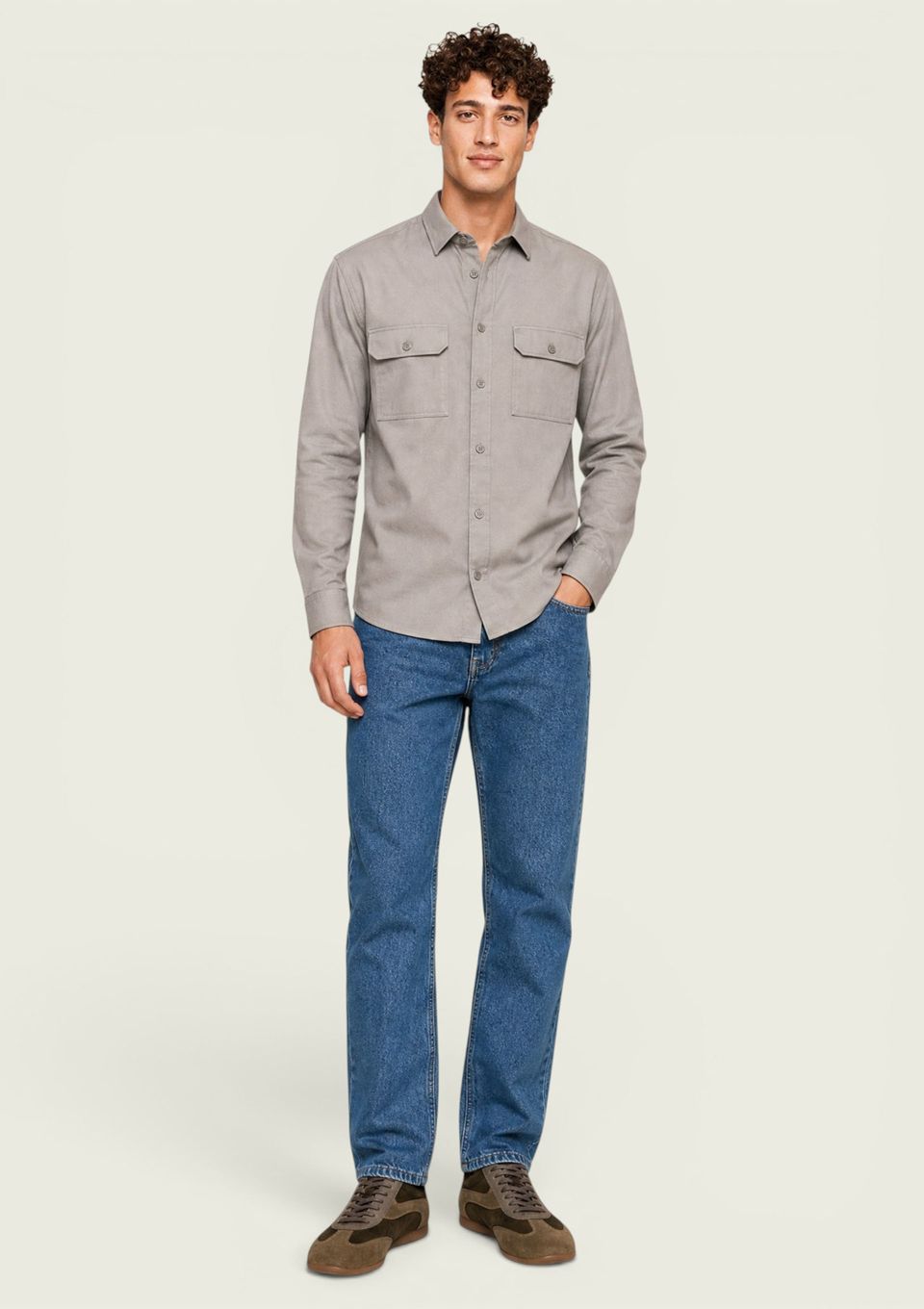 Calça Jeans Masculina Reta - Azul