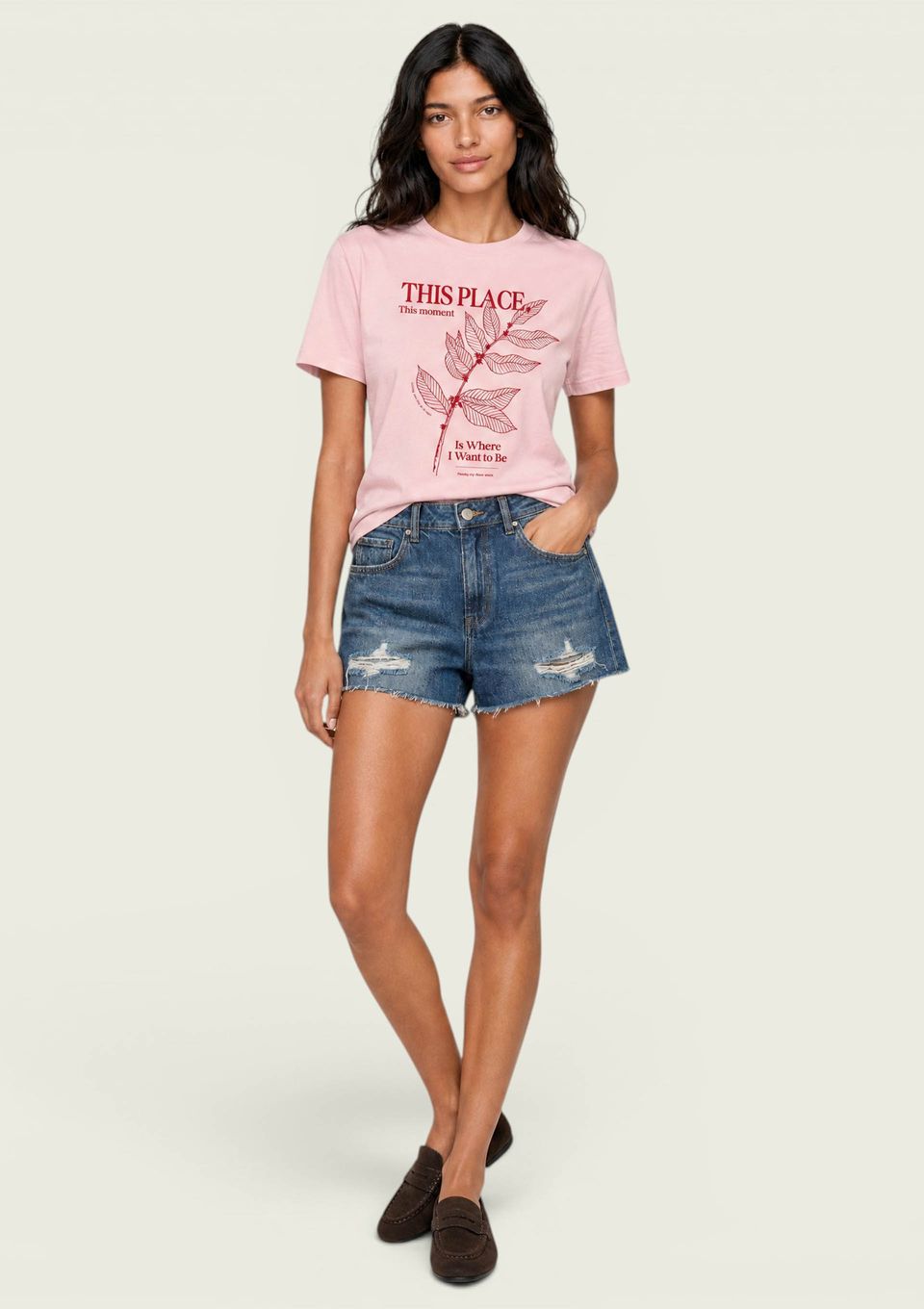 Shorts Jeans Feminino Relaxed Cintura Baixa - Azul