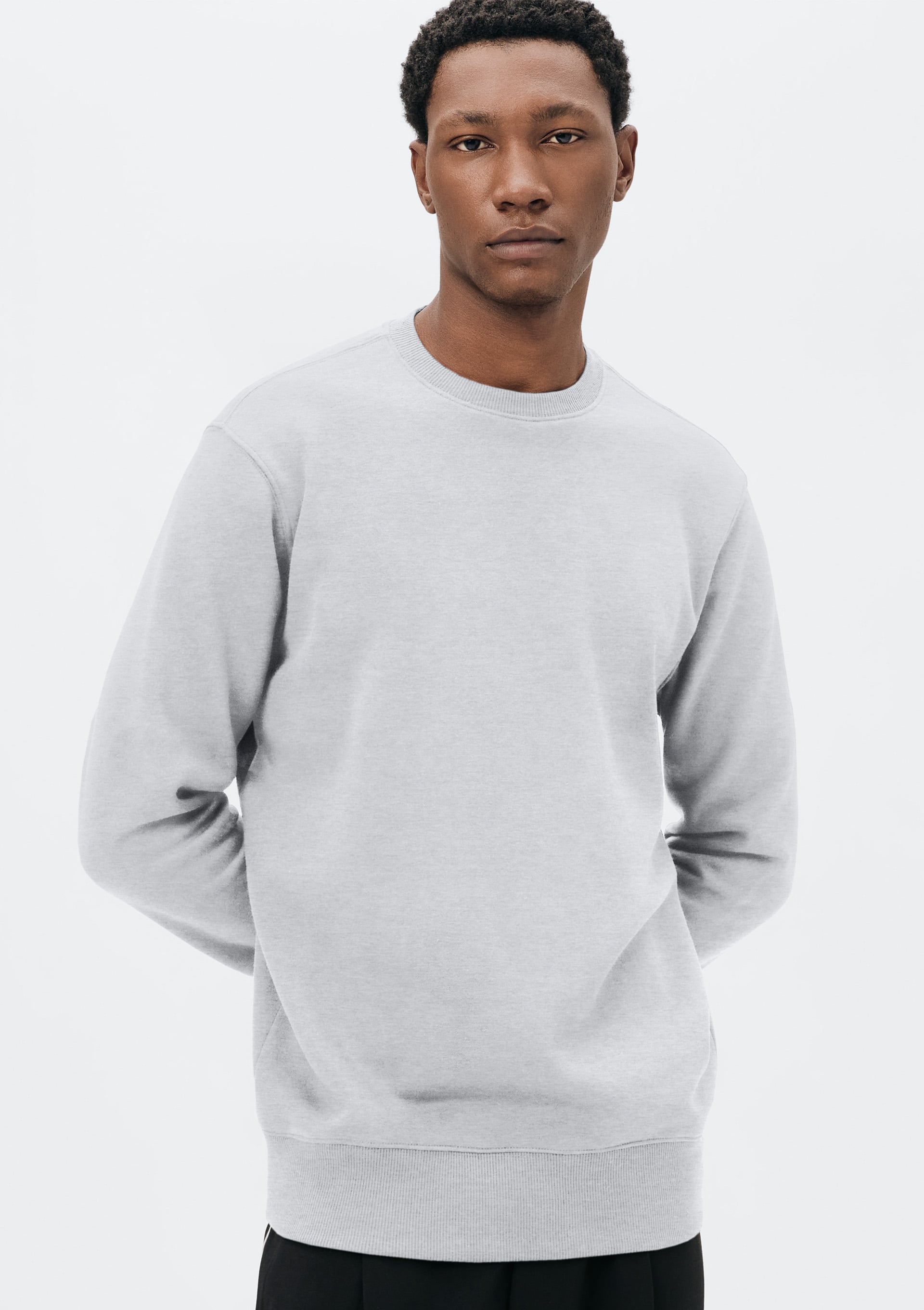 Blusão Básico Masculino Comfort em Moletom Peluciado - Cinza — Hering