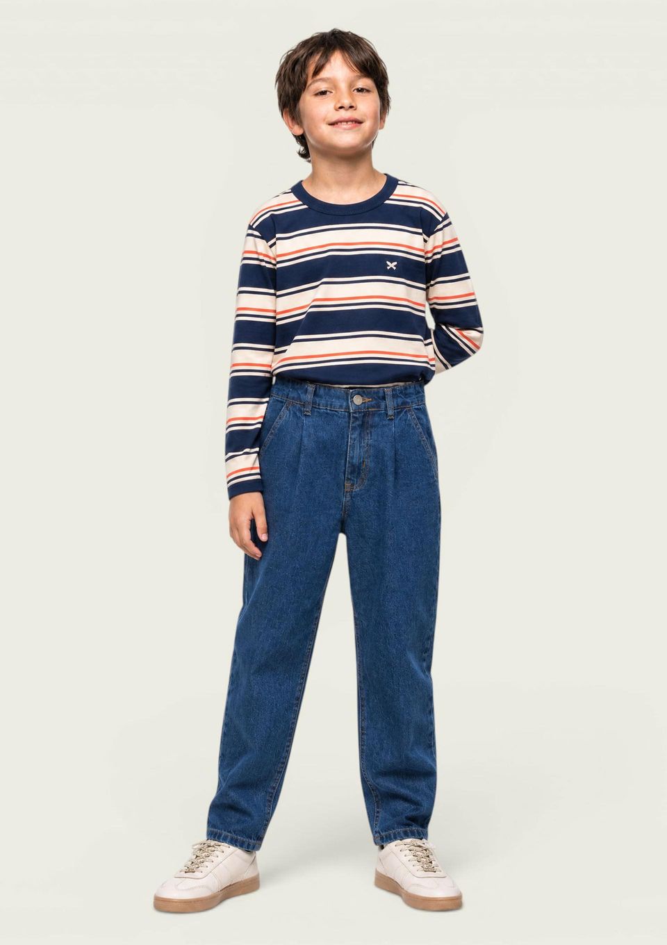 Calça Infantil Menino Ballon em Sarja - Azul