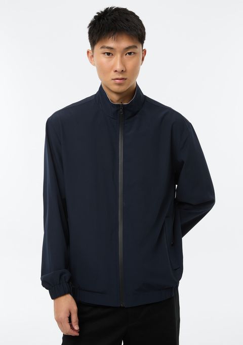 Jaqueta Masculina Bomber Dupla Face - Azul — Hering