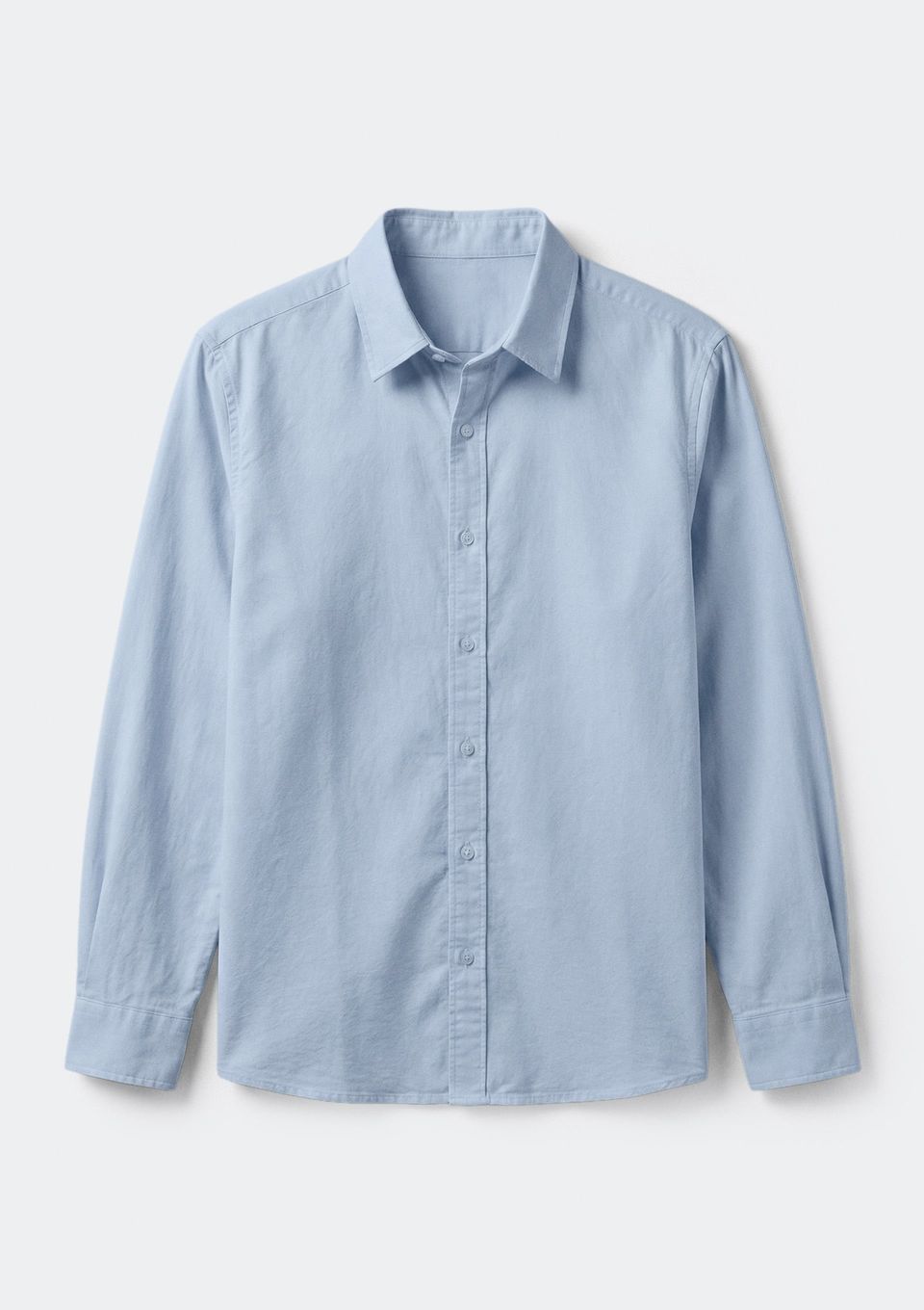 Camisa Básica Masculina Super Slim Manga Longa - Azul