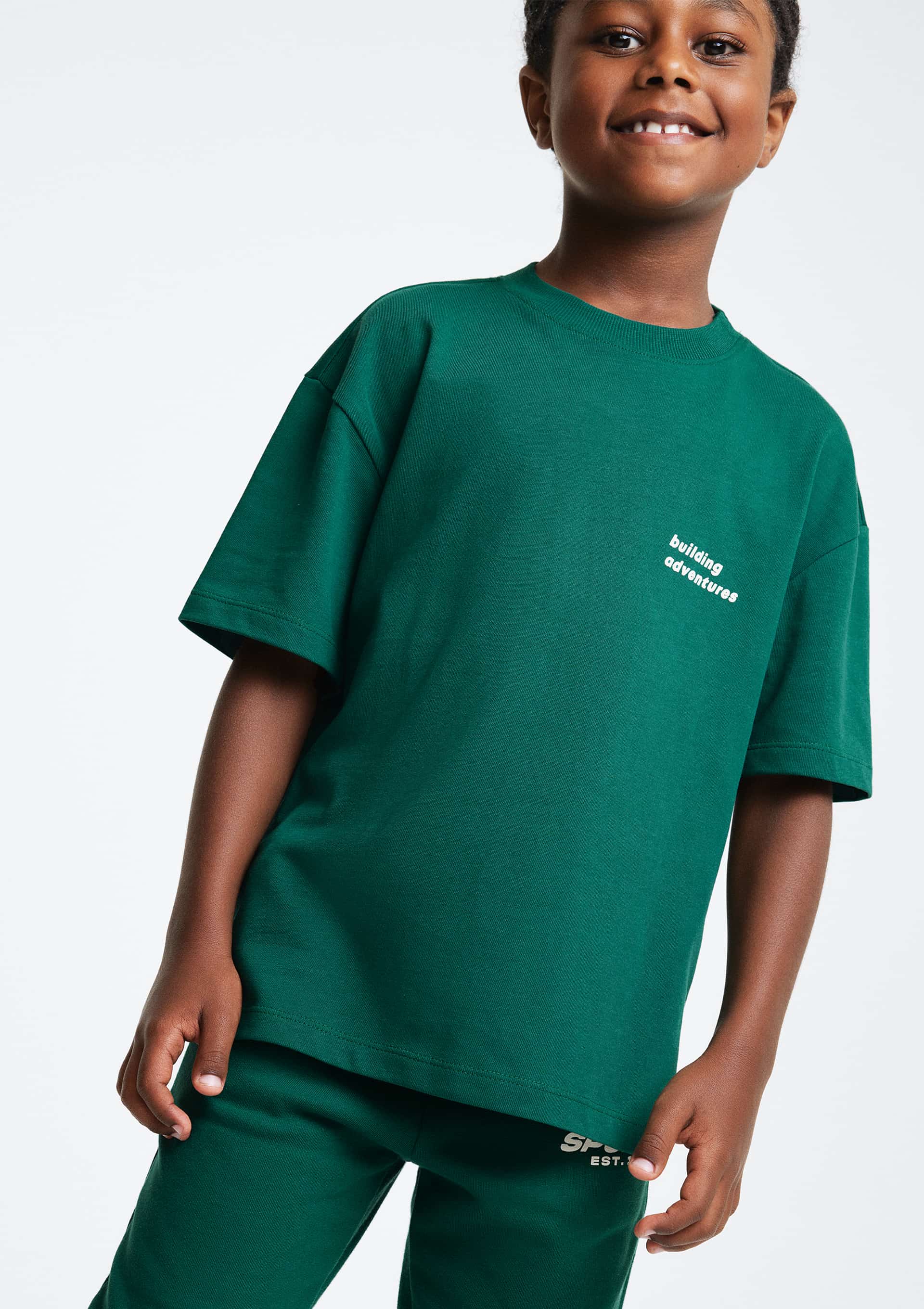 Camiseta Infantil Menino Manga Curta Com Estampa - Verde