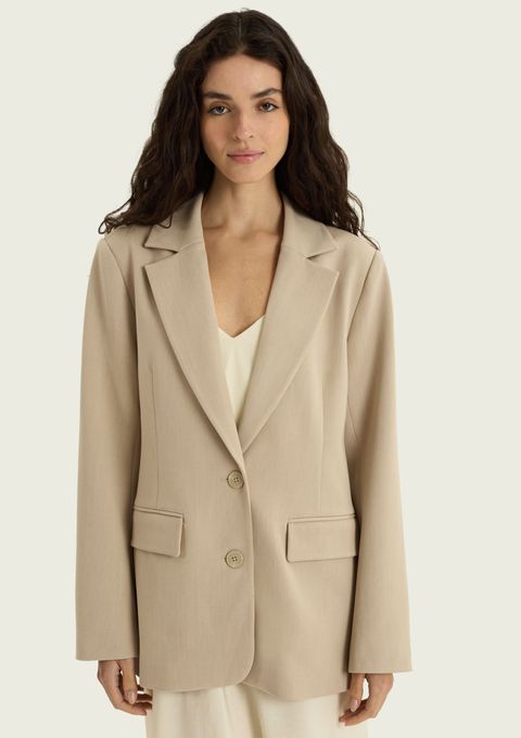 Blazer Feminino com Ombreira - Bege — Hering