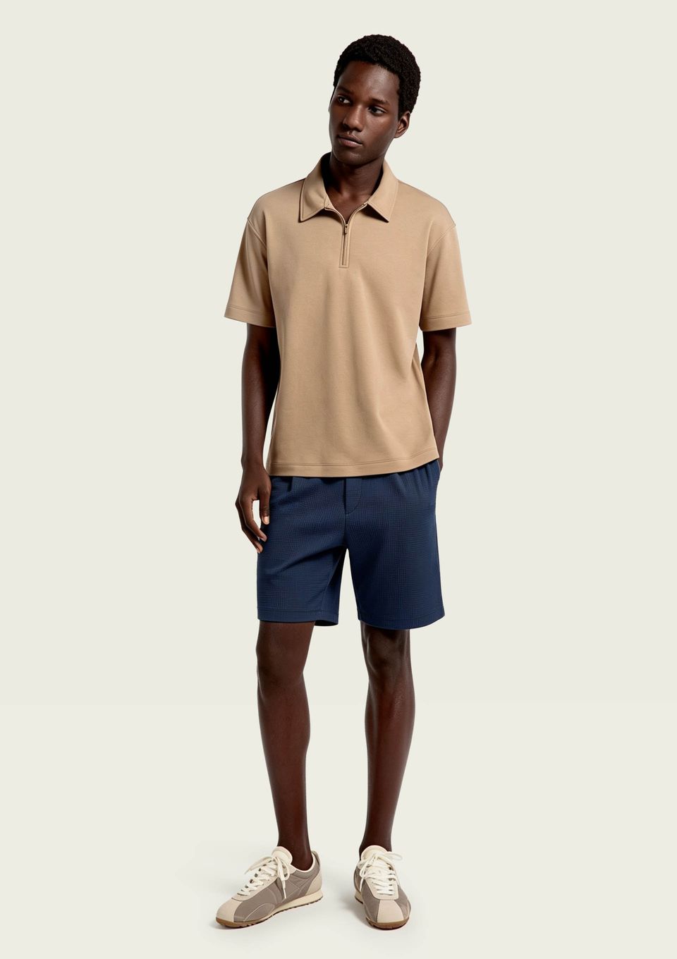 Bermuda Masculina em Malha Tech - Azul