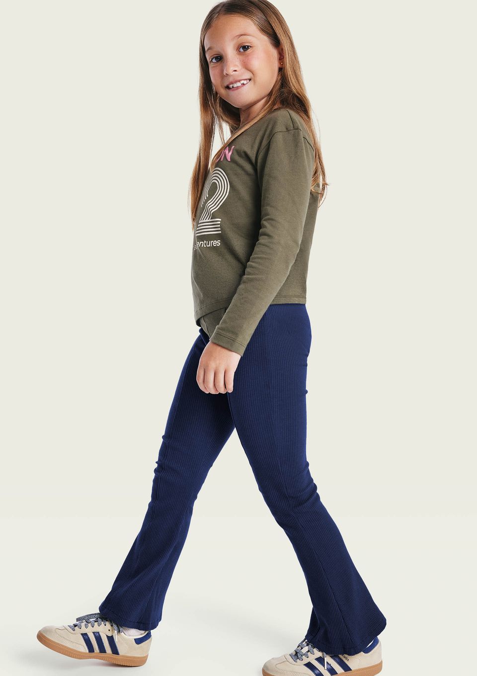 Calça Infantil Menina Flare - Azul
