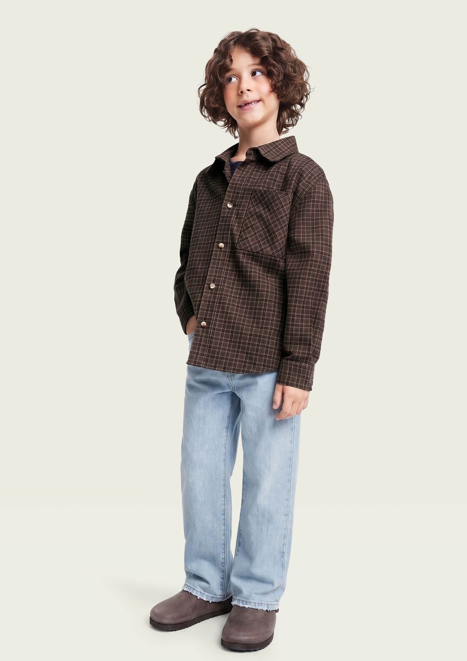 Calça Jeans Infantil Menino Reta - Azul