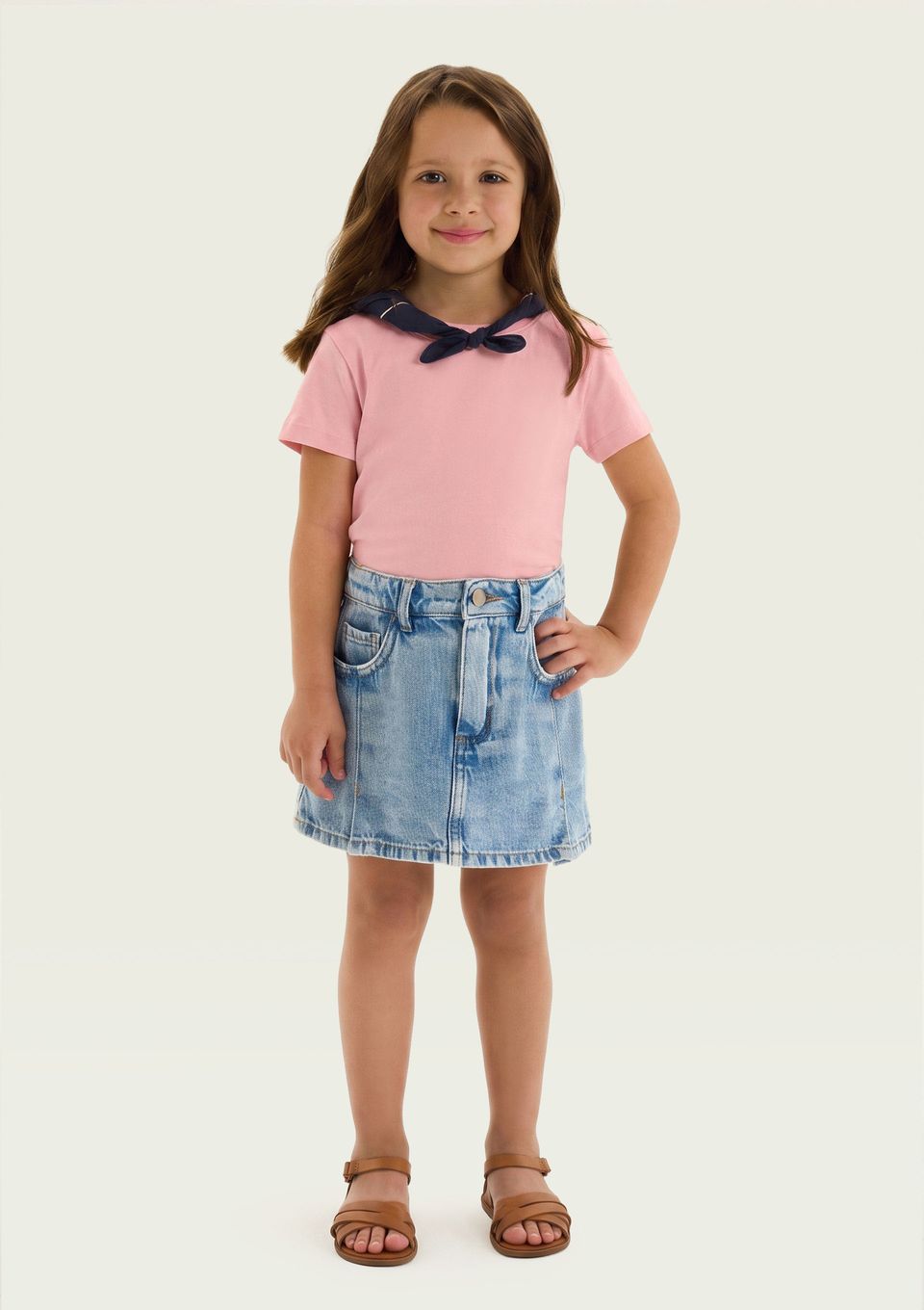 Blusa Infantil Menina Baby Tee - Rosa