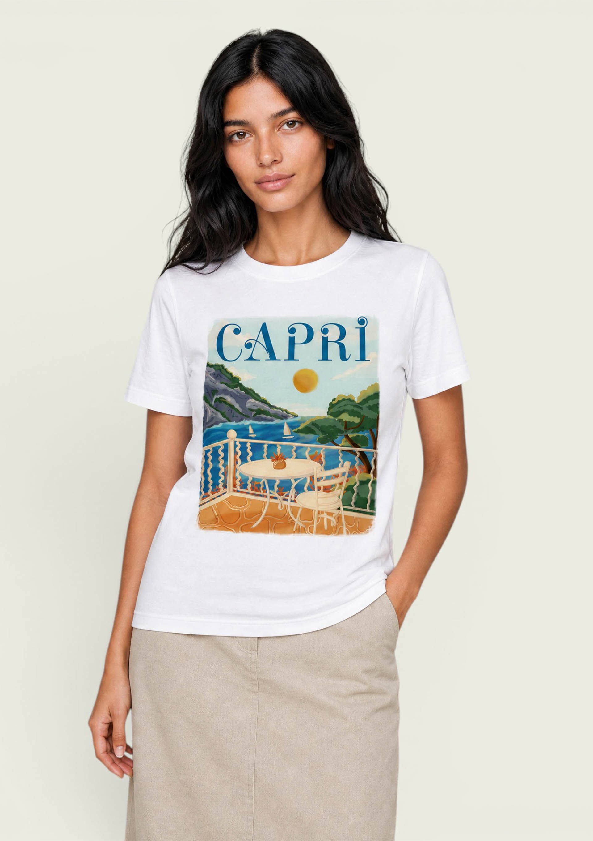 Camiseta Feminina Manga Curta Malha De Algodão - Branco