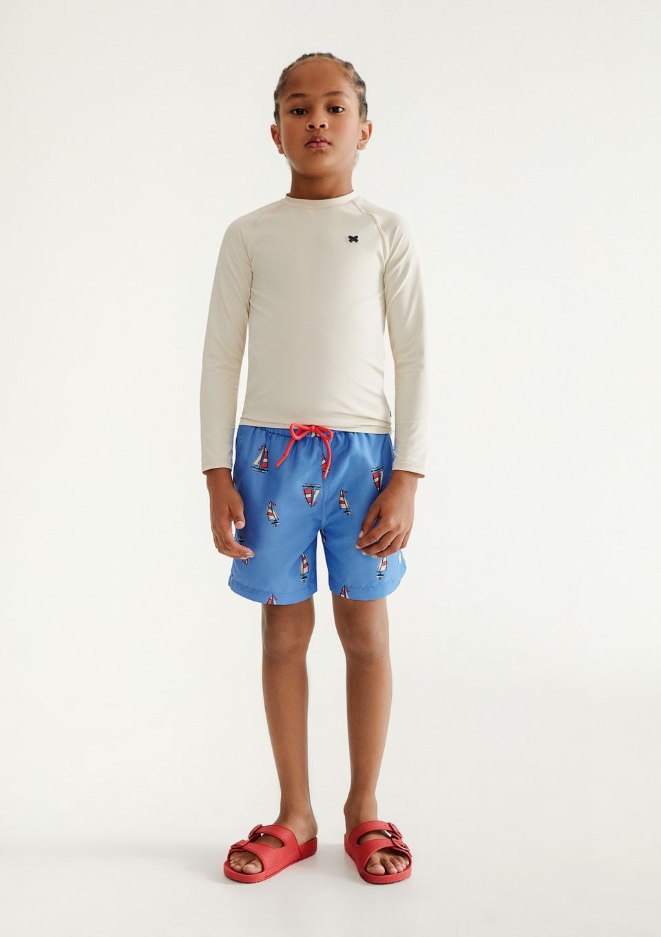 Shorts Infantil Menino Estampado - Azul