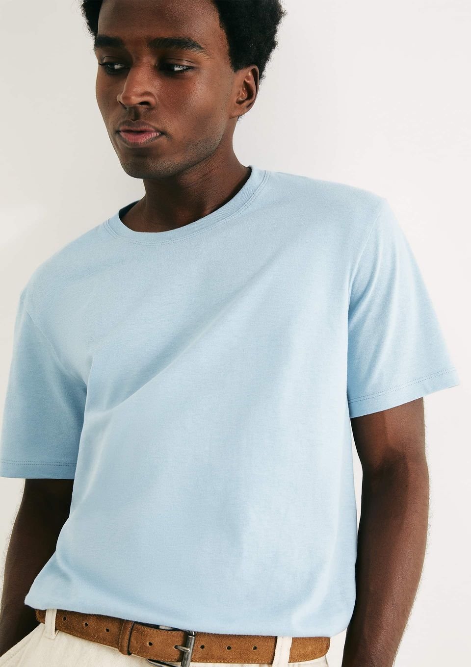 Camiseta Básica Unissex Manga Curta World - Azul