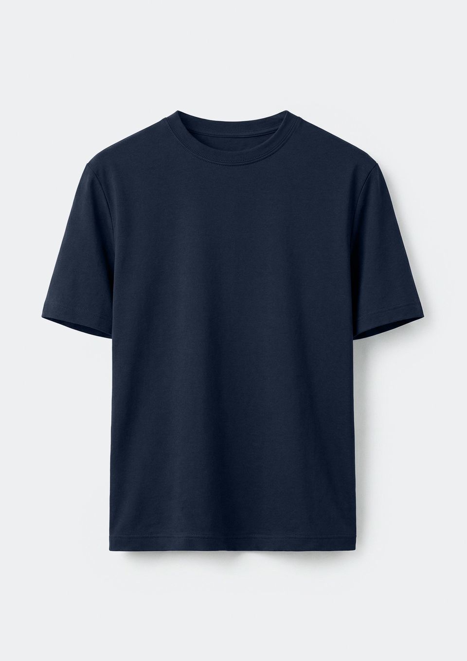 Camiseta Básica Unissex Manga Curta Regular World - Azul