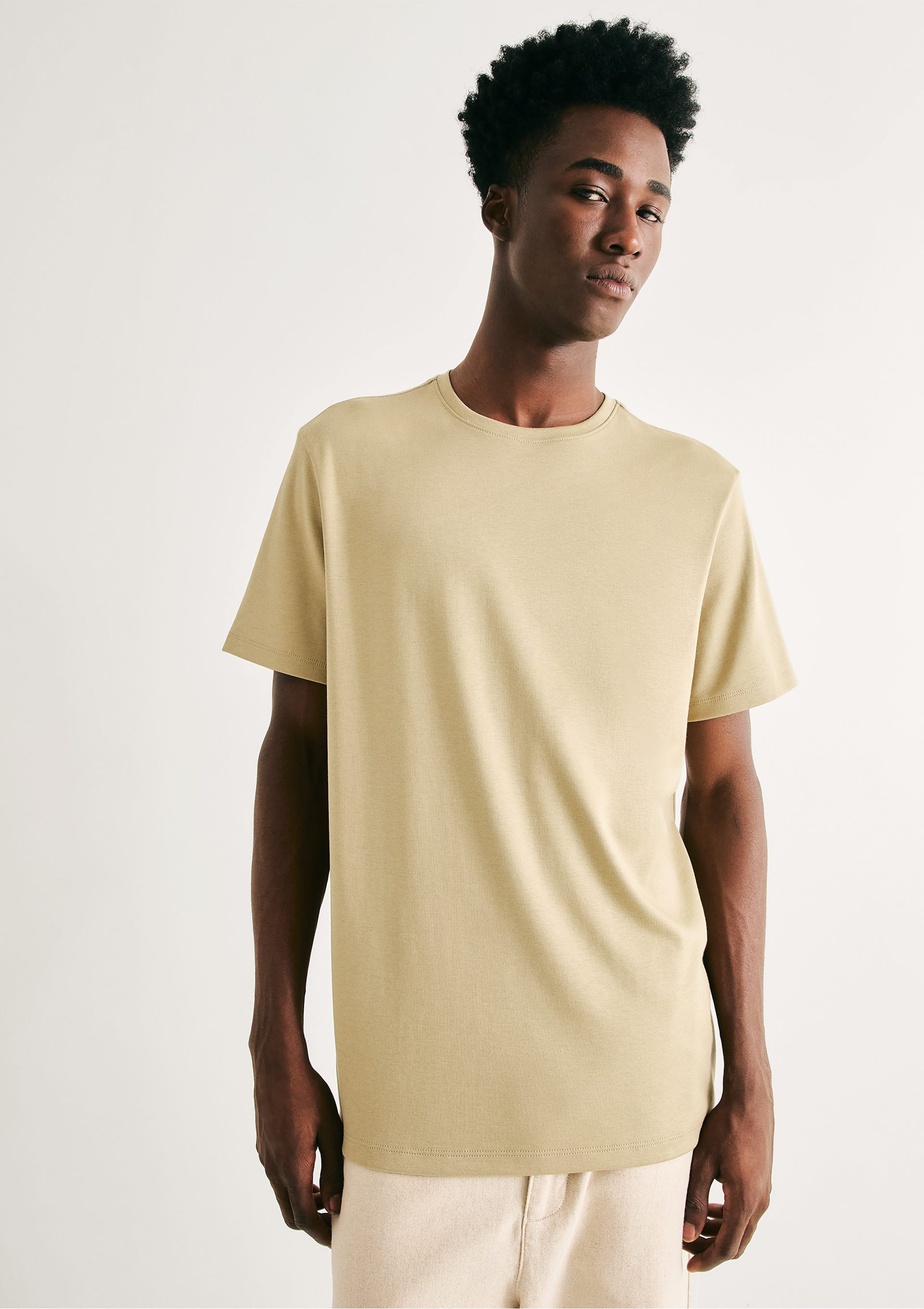 Camiseta Masculina Manga Curta Super Cotton Pima - Verde — Hering