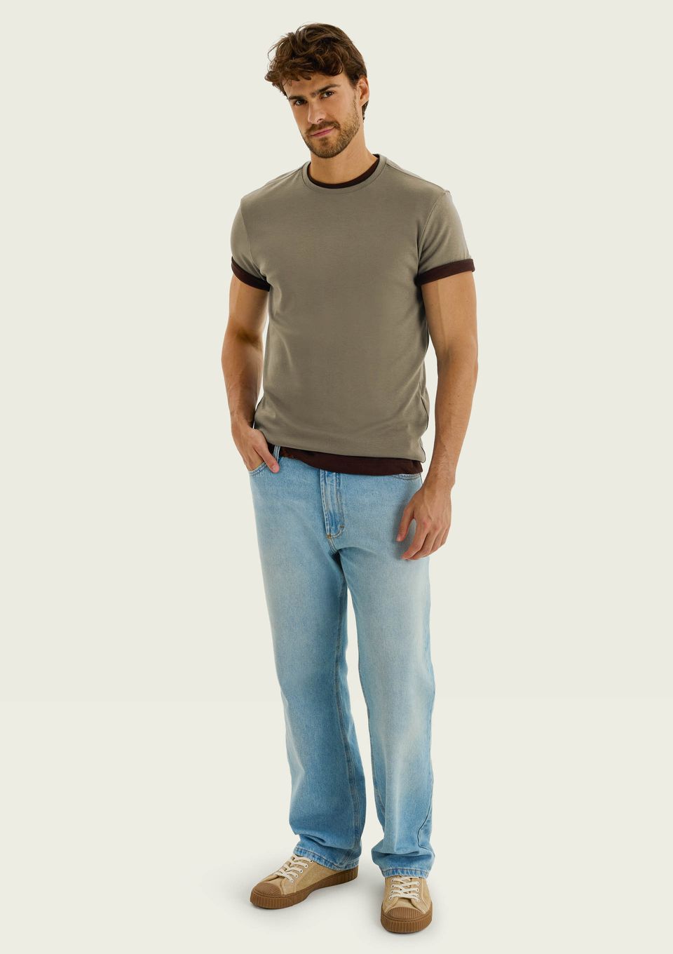 Camiseta Masculina Manga Curta Super Cotton Pima - Verde
