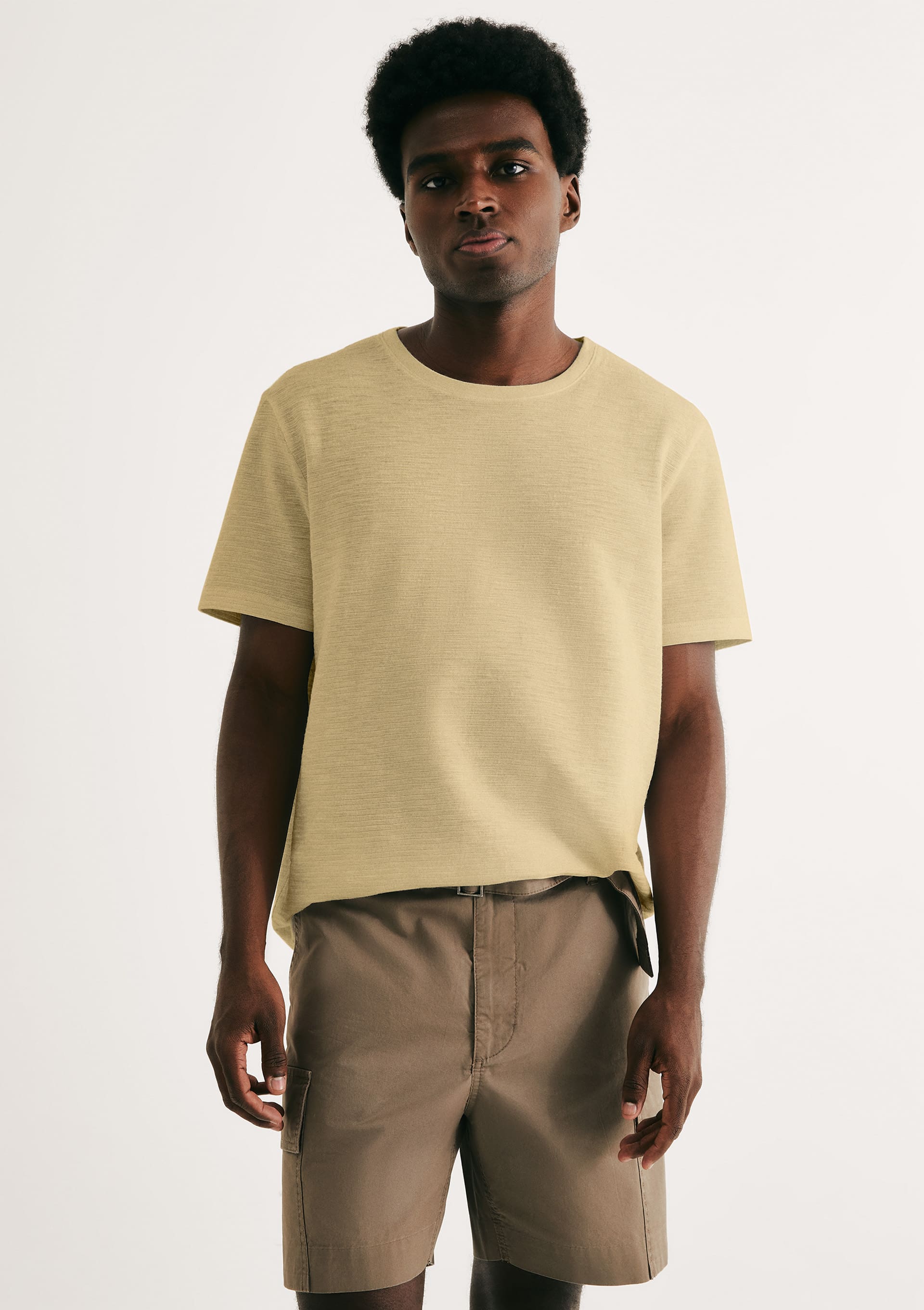 Camiseta Masculina Texturizada Regular - Verde — Hering