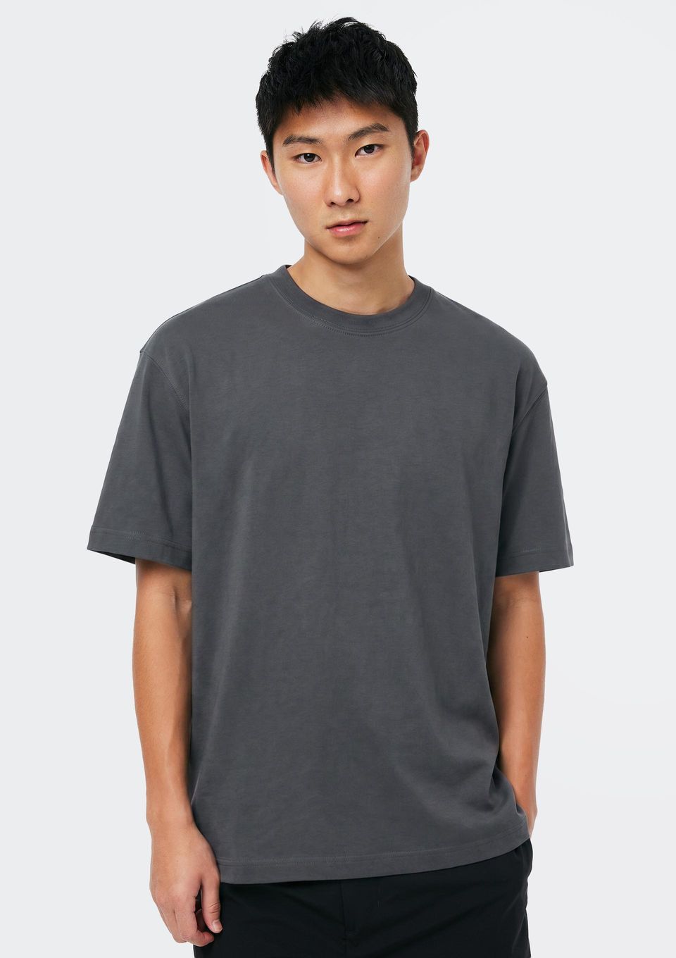 Camiseta Masculina Manga Curta em Malha Tech - Cinza