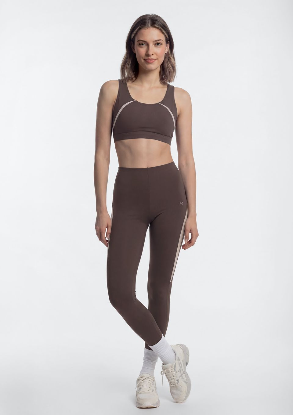 Top Esportivo Alta Sustentação Easy Care - Marrom