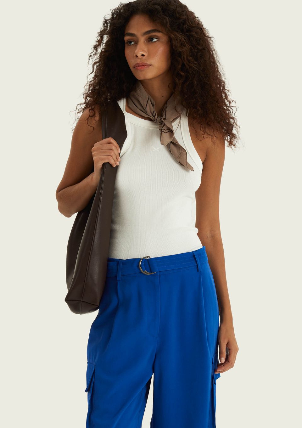 Regata Feminina Hit com Bordado - Off White