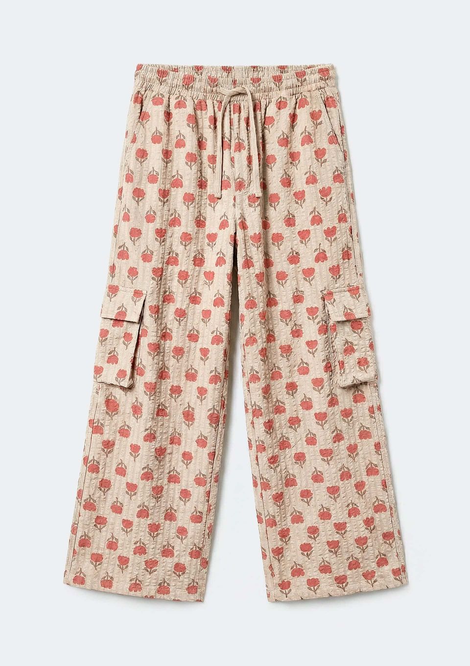 Calça Infantil Menina Reta Fio Tinto - Creme