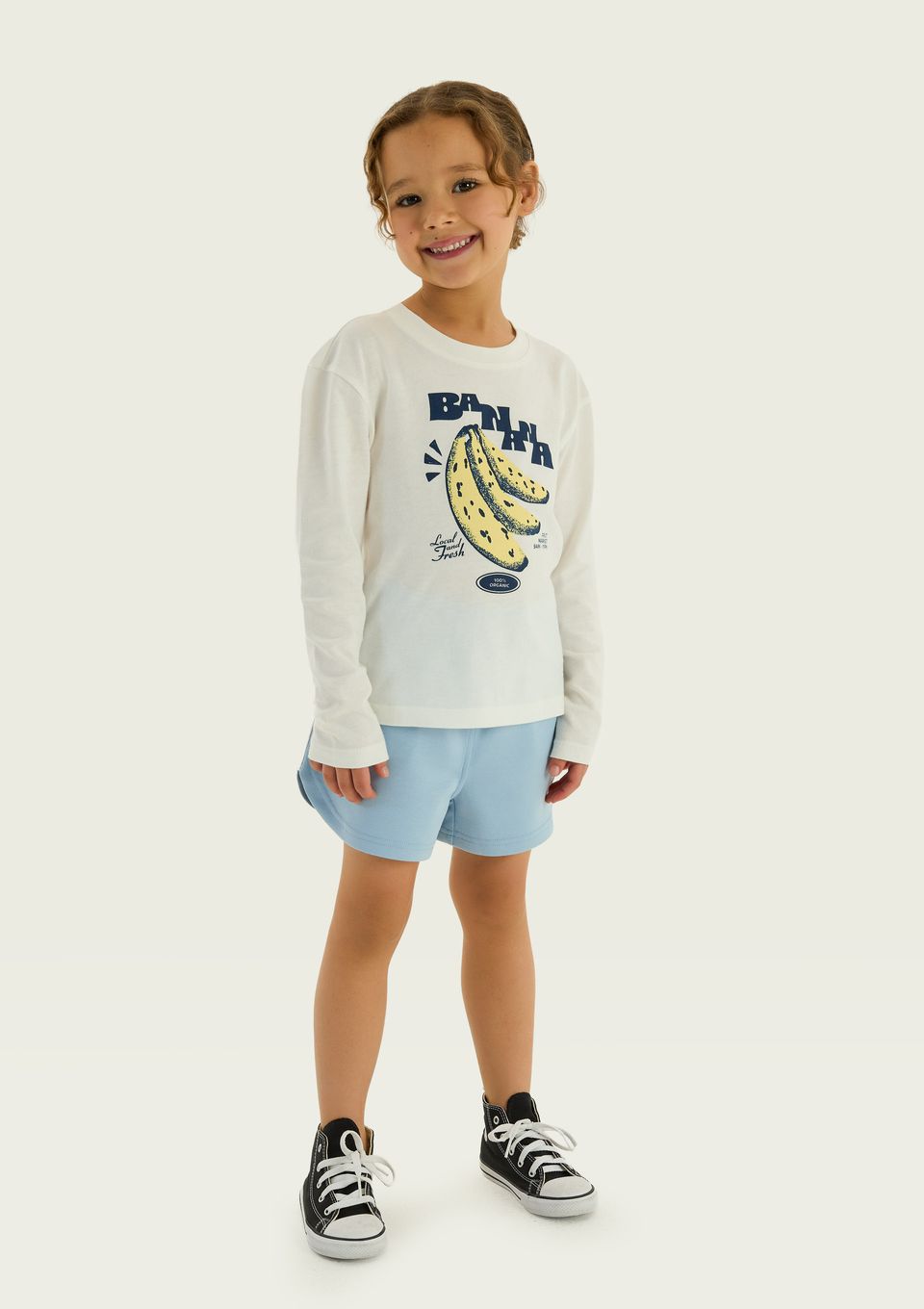 Shorts Infantil Menina Runner - Azul