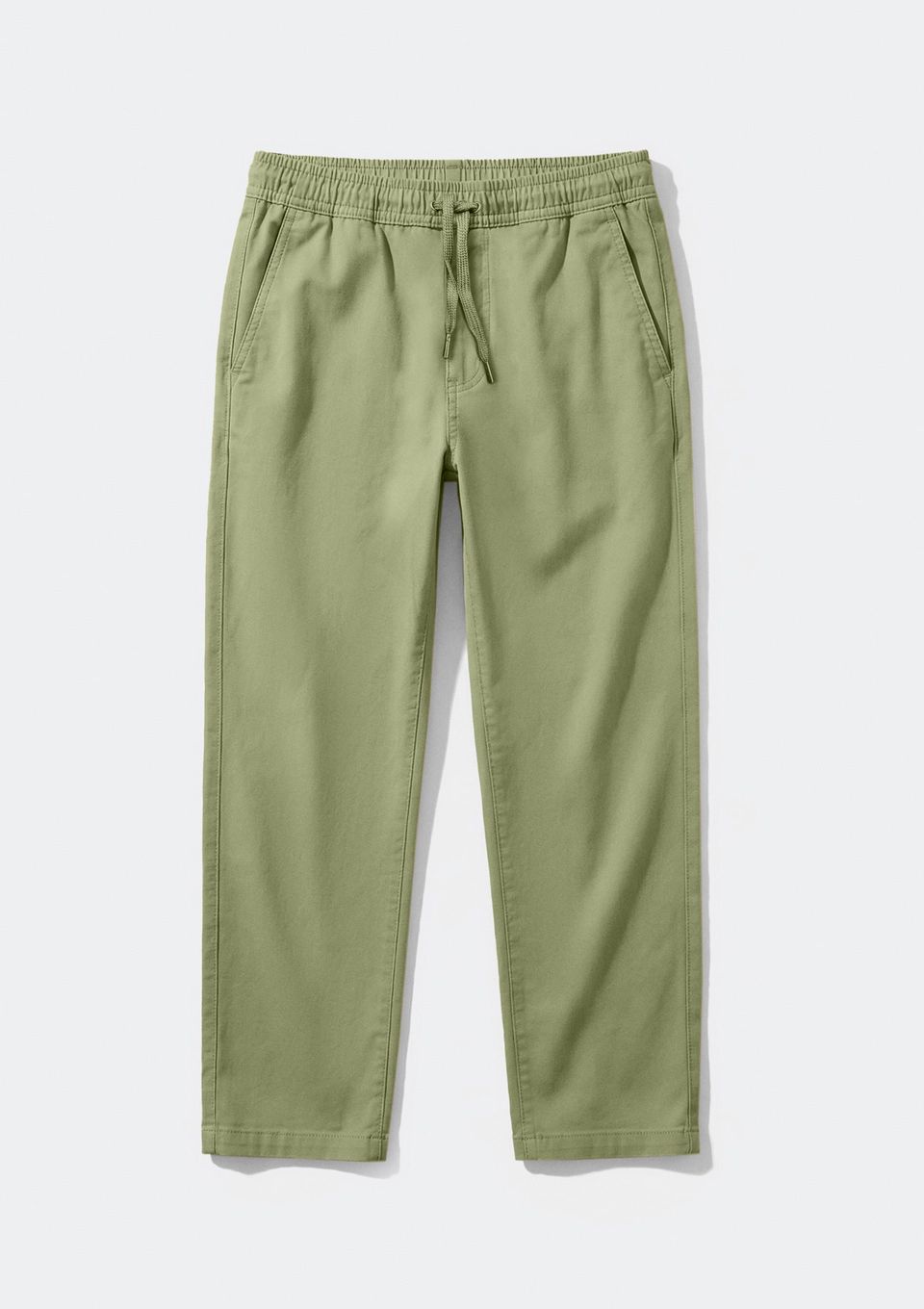 Calça Infantil Menino Reta em Peach Touch - Verde