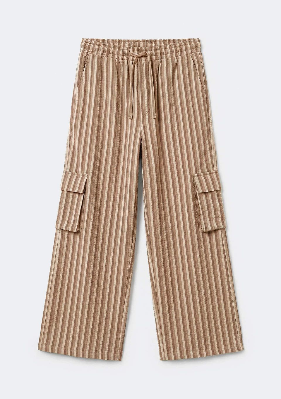 Calça Infantil Menina Reta Fio Tinto - Bege