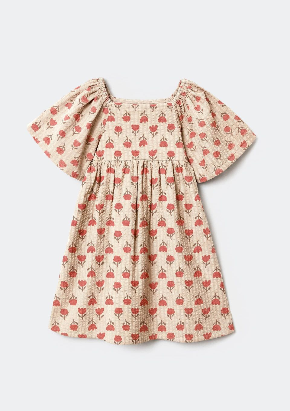 Vestido Infantil Menina Fio Tinto - Creme
