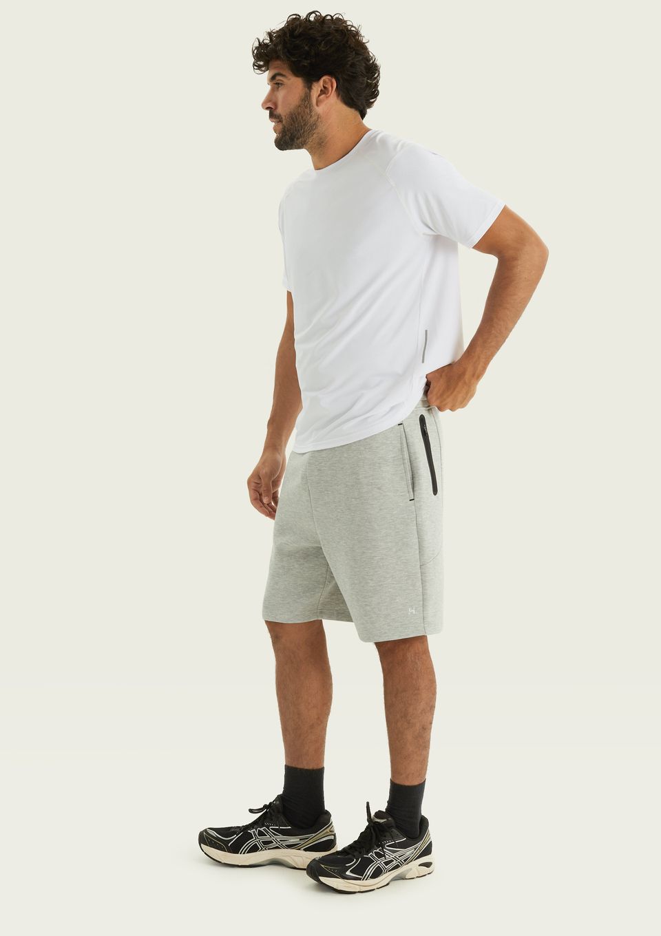 Bermuda Esportiva Masculina em Modal - Cinza