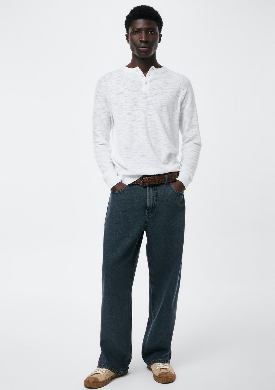 Calça Jeans Masculina Reta - Azul
