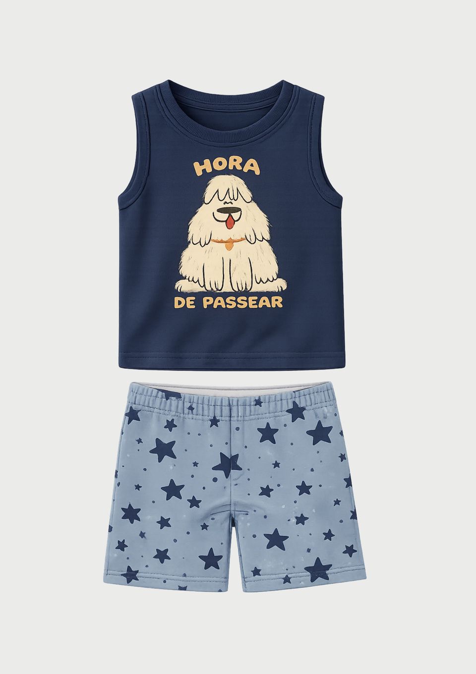 Conjunto Curto Infantil Menino Toddler - Azul