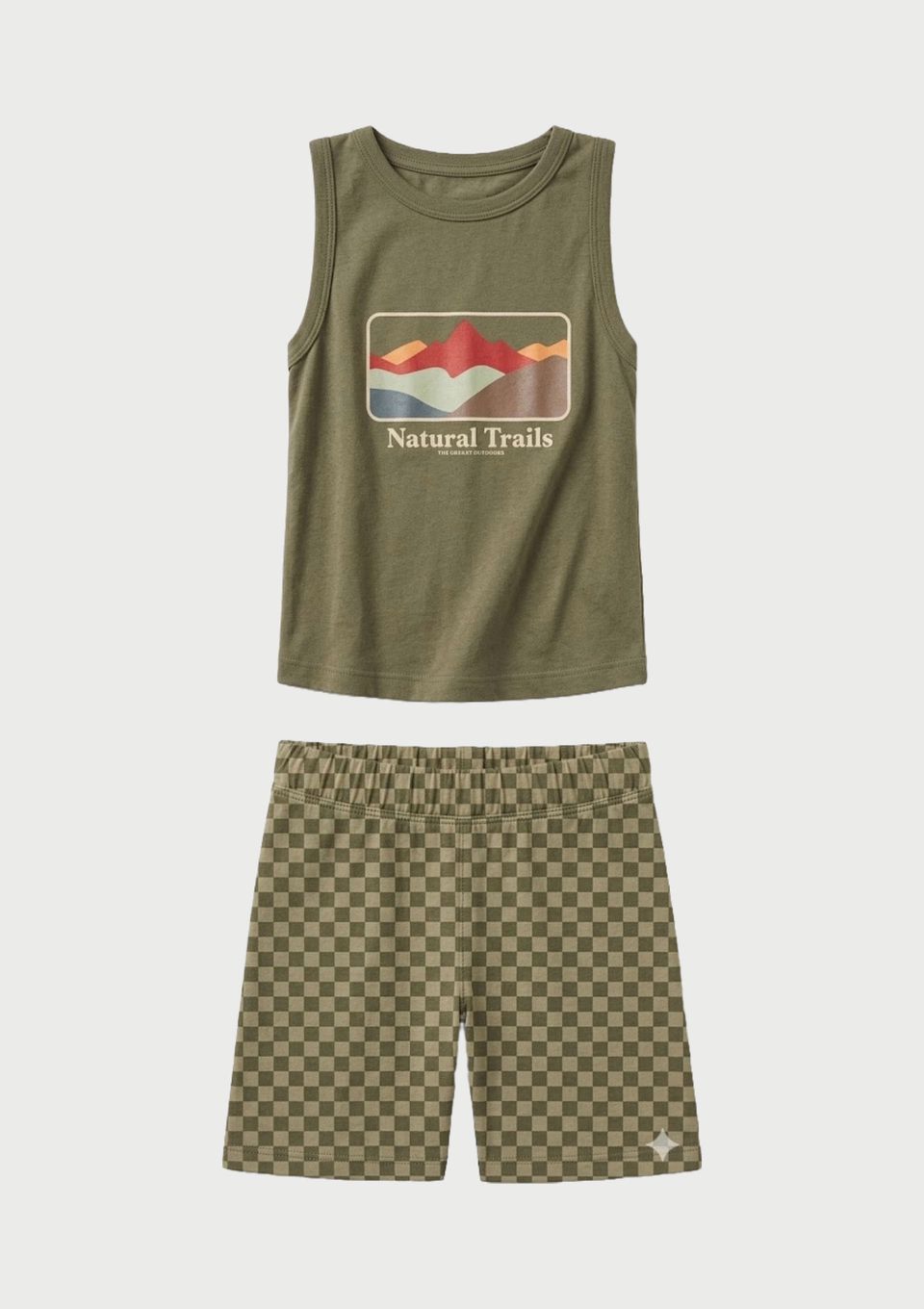 Conjunto Curto Infantil Menino Toddler - Verde