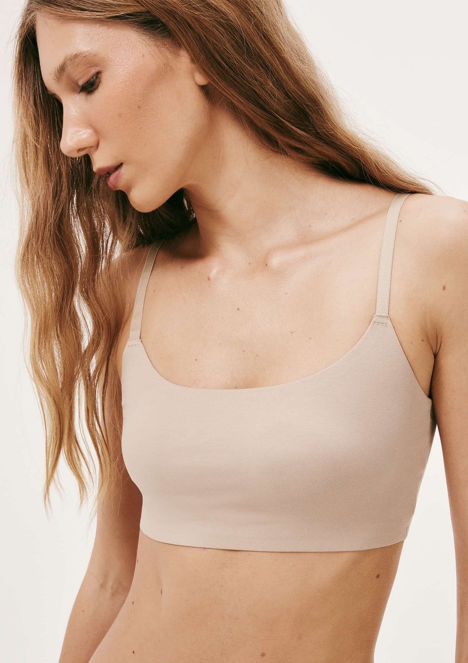 Top Feminino em Algodão Selado - Bege